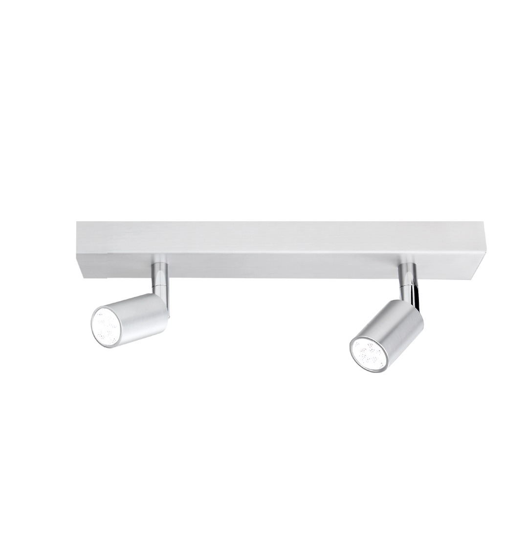 Flux LED Leiste 30cm in alu matt 2-flammig 2x6,5W