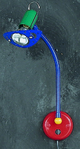 LED Wandleuchte mit Zugschalter mit PVC in bunt