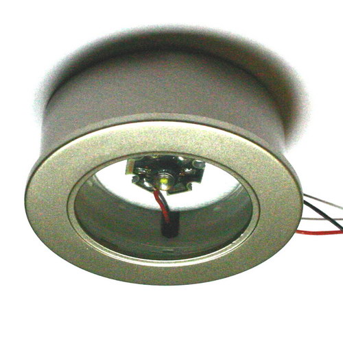 LED Aufbauleuchte in nickel matt