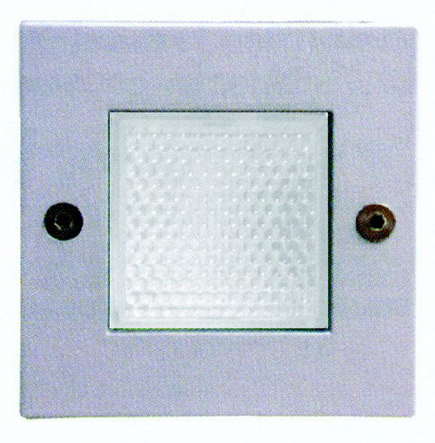 LED-Wandeinbauleuchte in Silber