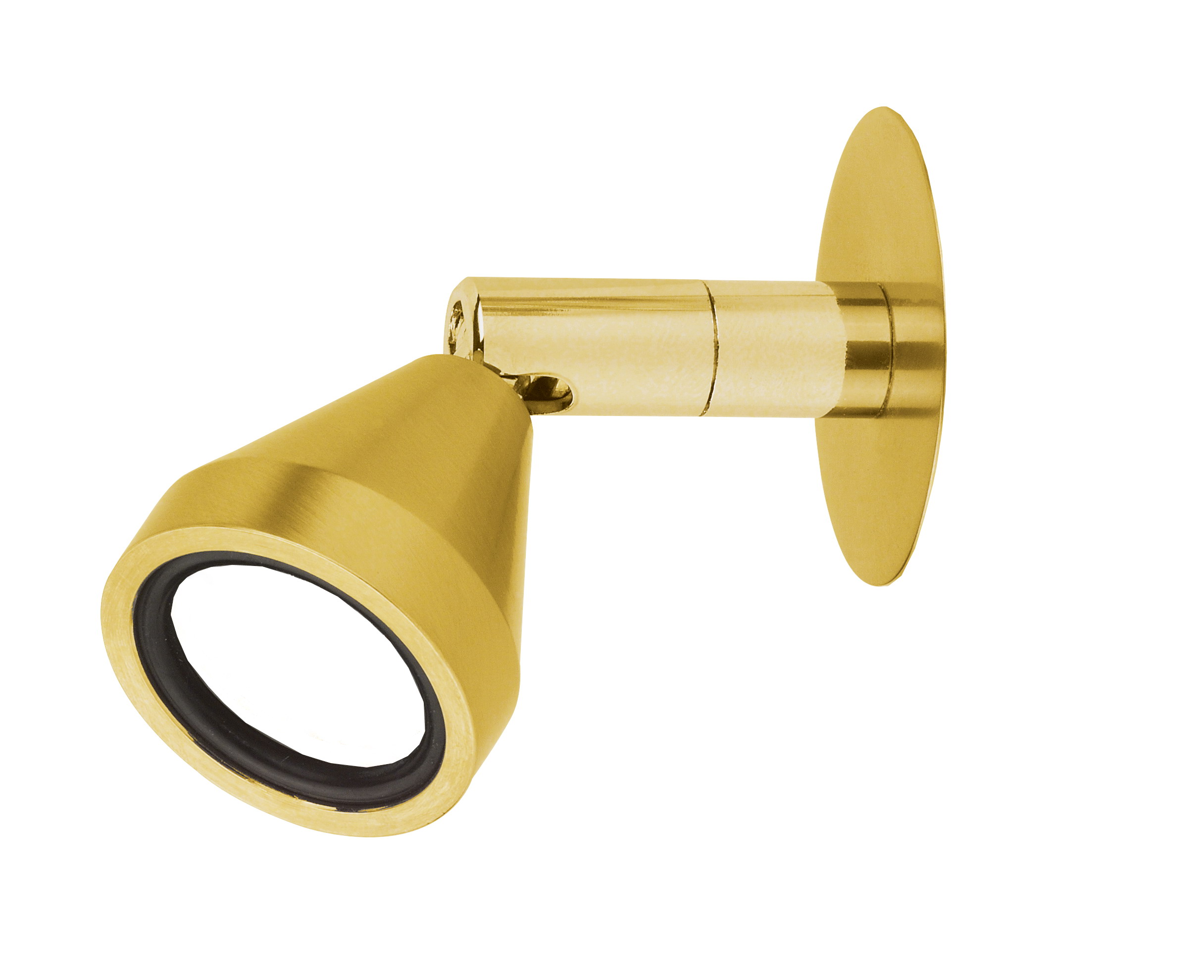 Mini LED Wandleuchte mit Gelenk in Gold matt