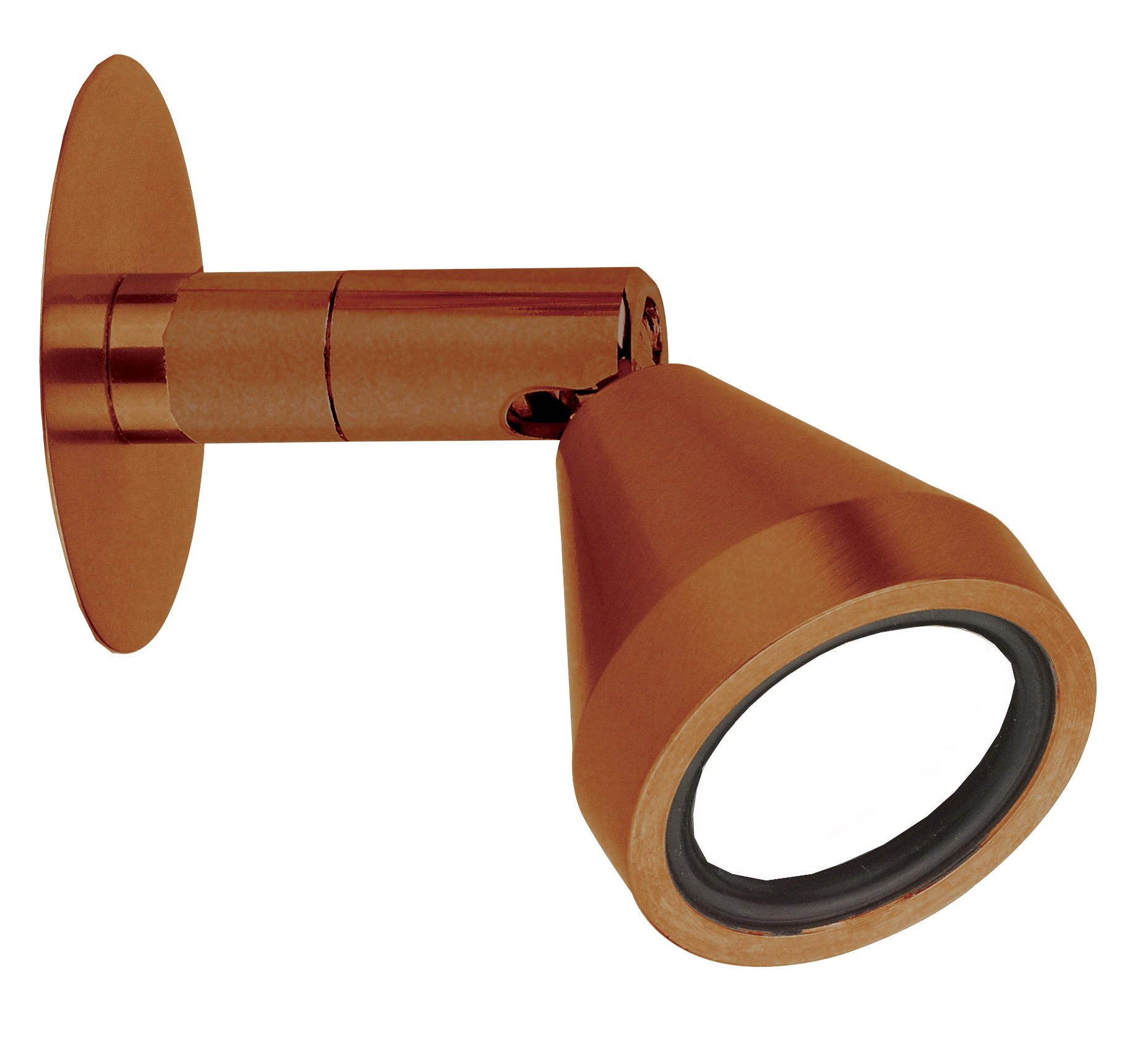 Mini LED Wandleuchte mit Gelenk in Gold antik
