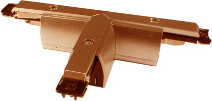 T-Verbinder mit Einspeisung in gold antik
