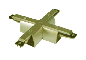 Kreuzverbinder mit Einspeisung in gold-matt