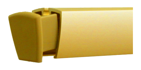 Kunststoffendstopfen in gold matt