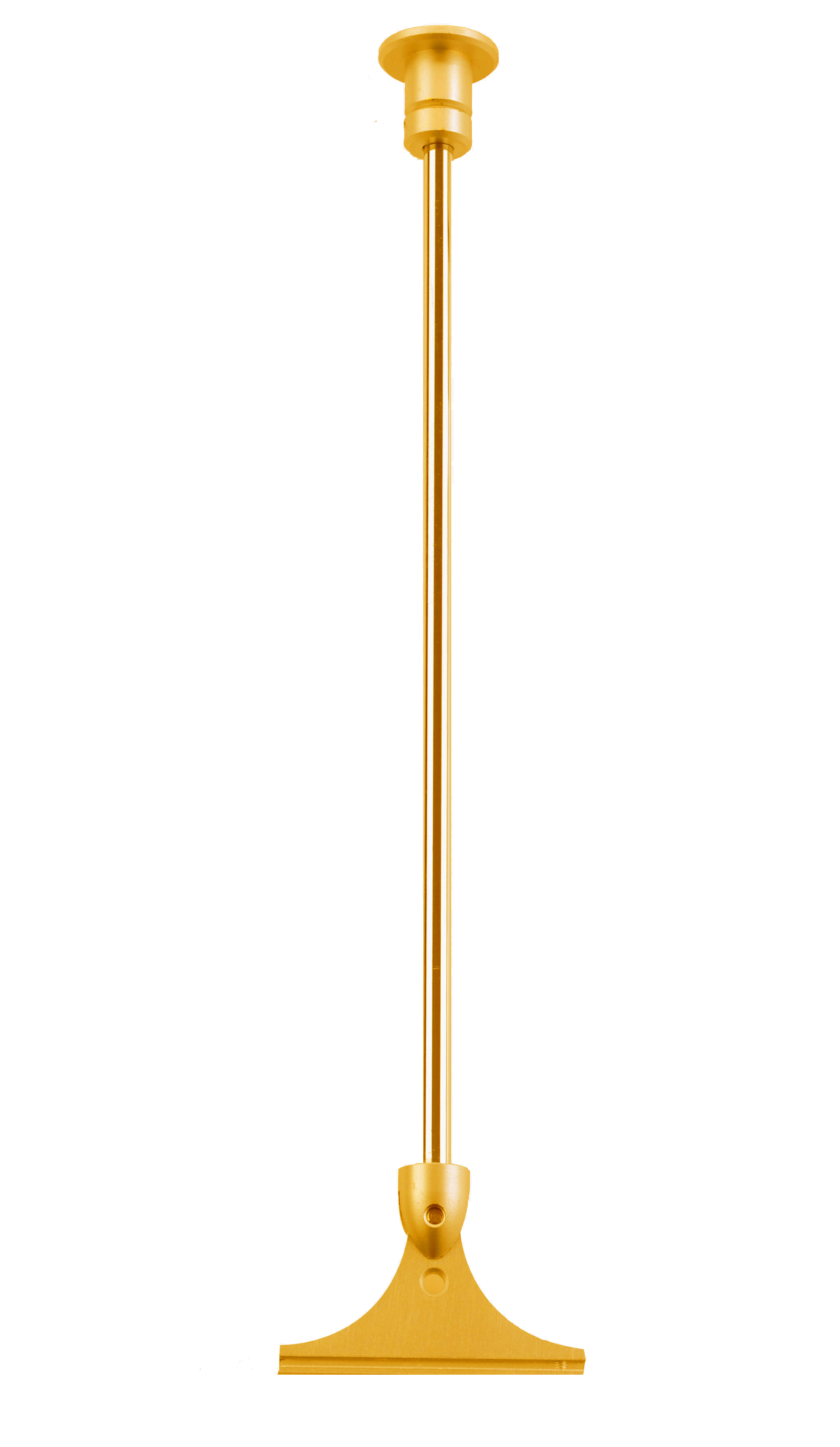 Schmale Deko-Abhängung in gold matt