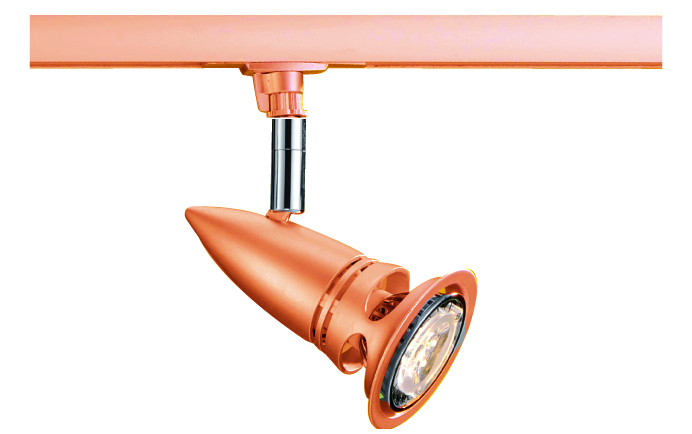 Powerline Strahler in gold antik