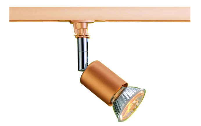 Powerline Strahler in gold antik