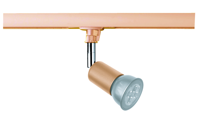 Powerline Strahler in gold antik dimmbar