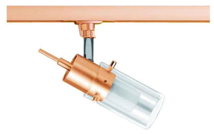 Powerline Strahler in antik mit Glas in klar