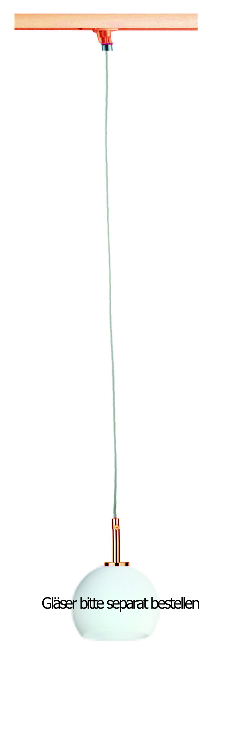 Powerline Pendel in gold antik ohne Glas