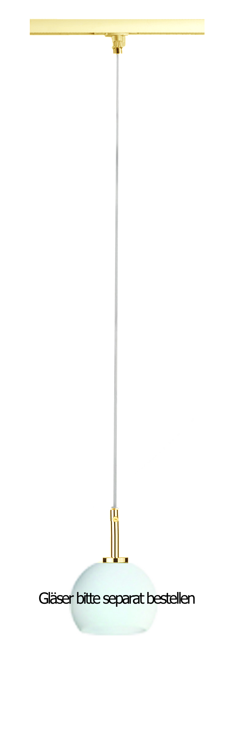 Powerline Pendel in gold ohne Glas