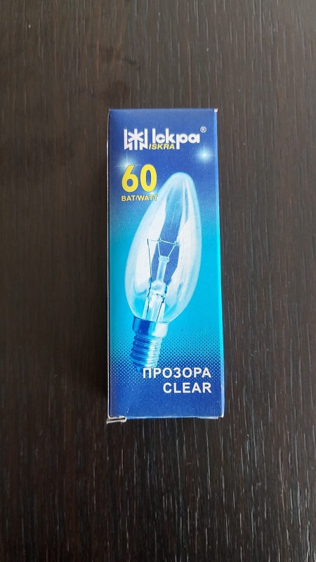Iskra Kerze E14 60W klar