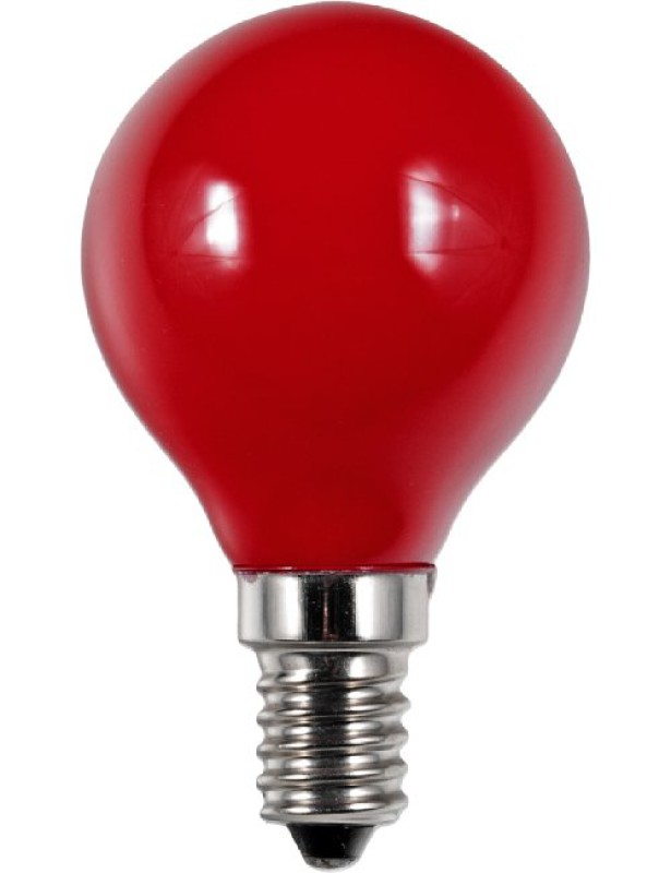 SPL LED Filament Globe G45x75 E14 1 W 12 lm Rot