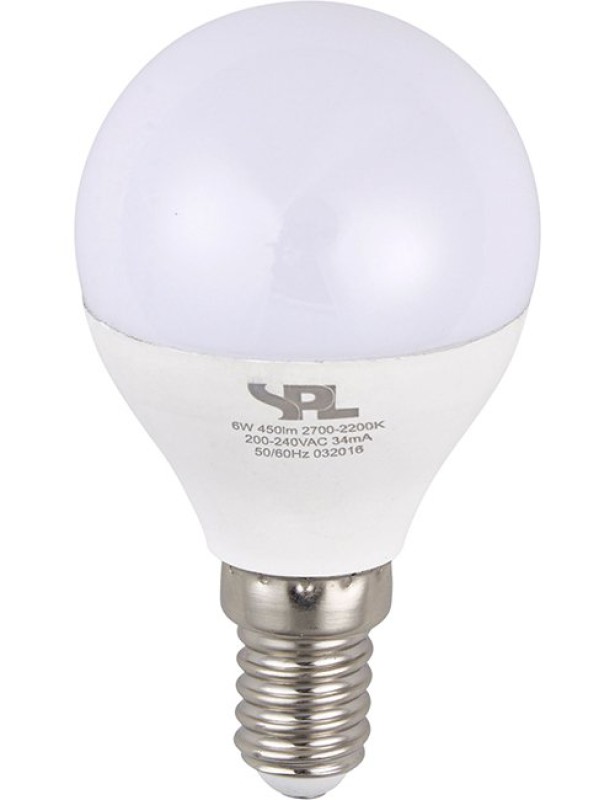 SPL LED Dim to Warm Globe G45x78 E14 4 W 250 lm 2200–2700K opal dimmbar