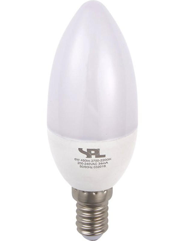 SPL LED Dim to Warm Kerze C37x105 E14 4 W 250 lm 2200–2700K opal dimmbar