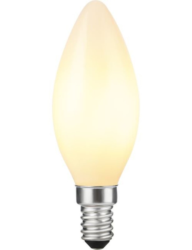 Preview: SPL LED Filament Dim to Warm Kerze C35x100 E14 4 W 320 lm 2000–2700K opal dimmbar
