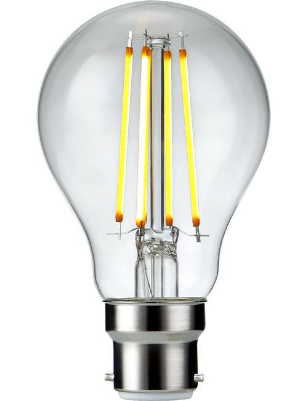 Preview: SPL LED Filament Birne A60x105 Ba22d 8 W 806 lm 2700K klar dimmbar