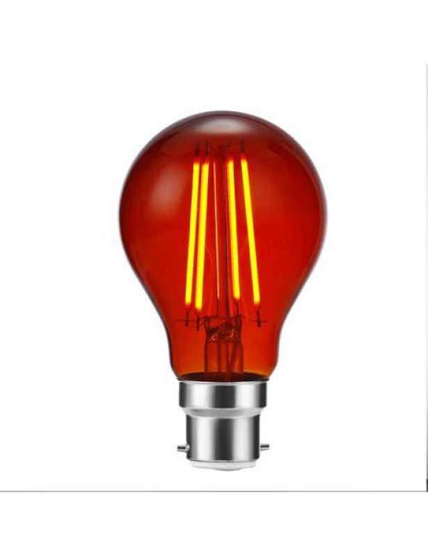 Preview: SPL LED Filament Birne A60x105 Ba22d 8 W 207 lm Amber dimmbar