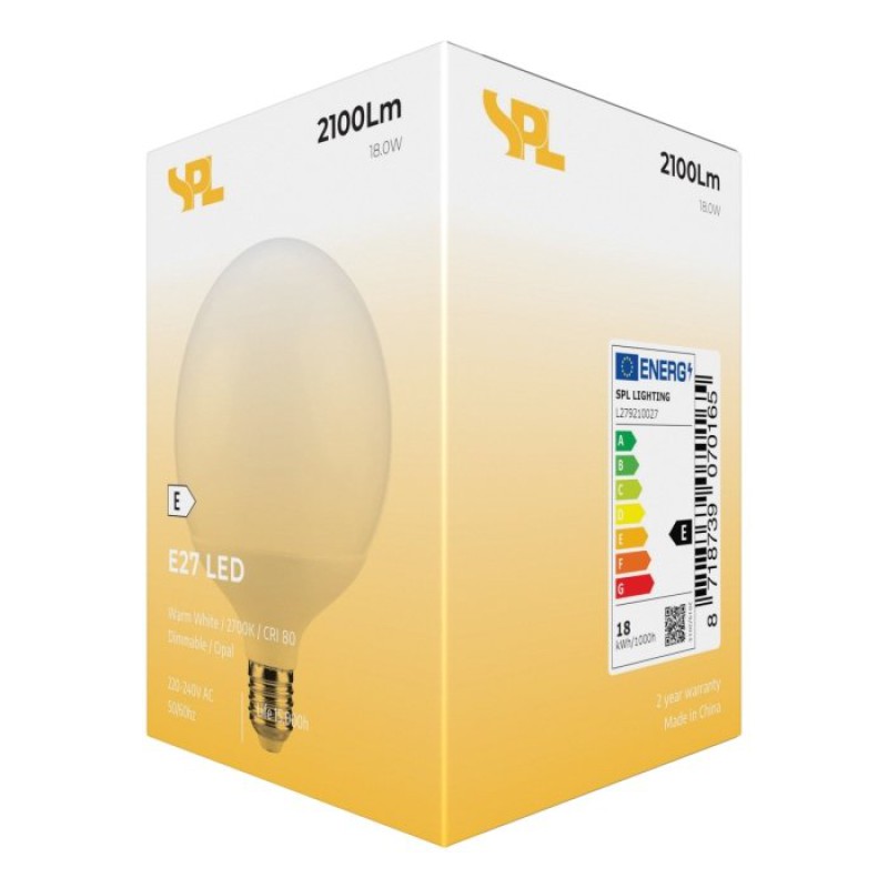 SPL LED Globe G120x158 E27 18 W 2100 lm 2700K opal dimmbar
