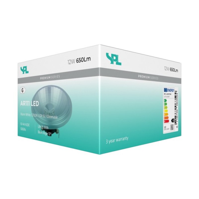 SPL LED Reflektor AR111x67 G53 12 W 650 lm 2700K klar dimmbar 10°