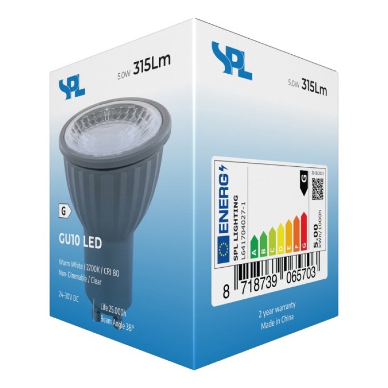 SPL LED Reflektor 50x56 GU10 5 W 315 lm 2700K klar