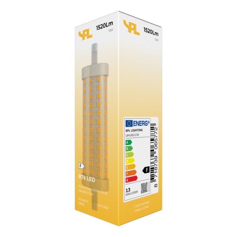 SPL LED Röhre T29x118 R7s 12,5 W 1520 lm 3000K klar dimmbar