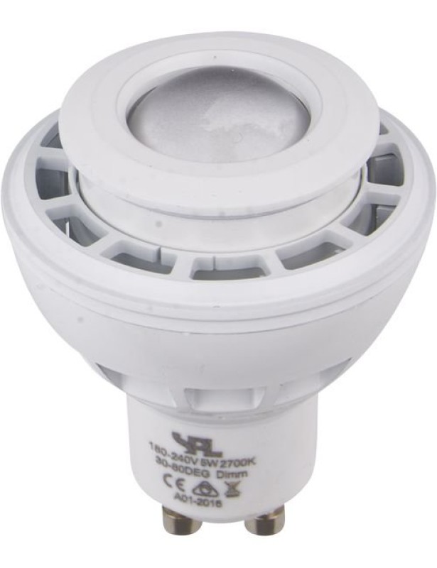 SPL LED Dim to Warm Reflektor 50x63 GU10 5,5 W 250 lm 2000–2800K klar dimmbar Weiß