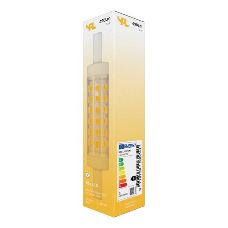 SPL LED Röhre T15x78 R7s 5 W 490 lm 3000K klar
