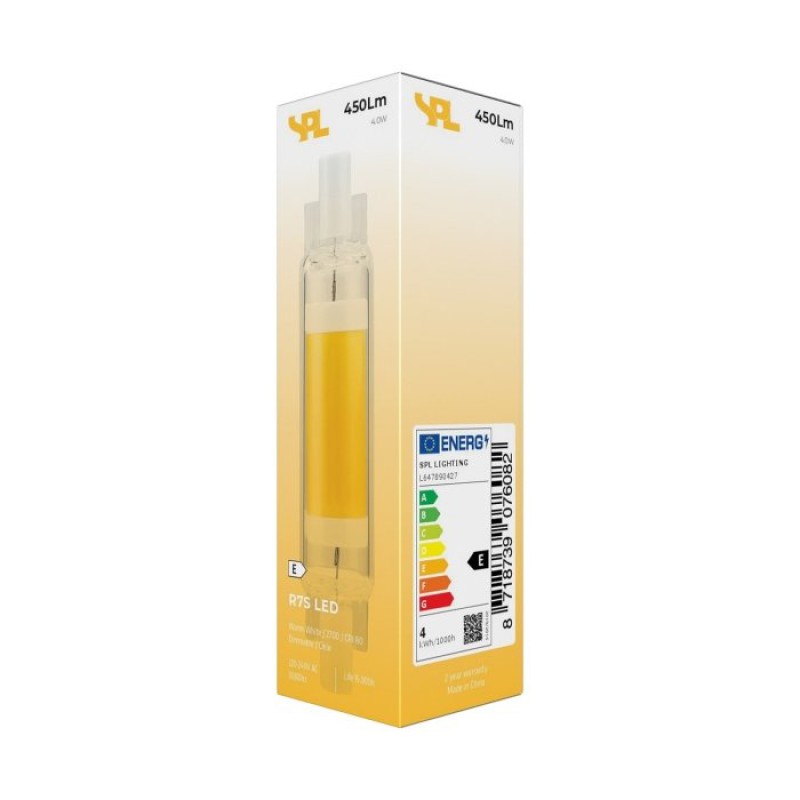 SPL LED Röhre T16x78 R7s 4 W 450 lm 2700K klar dimmbar