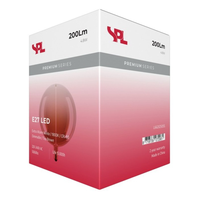 SPL LED Filament Globe G200x268 E27 4,8 W 200 lm 1800K Amber dimmbar