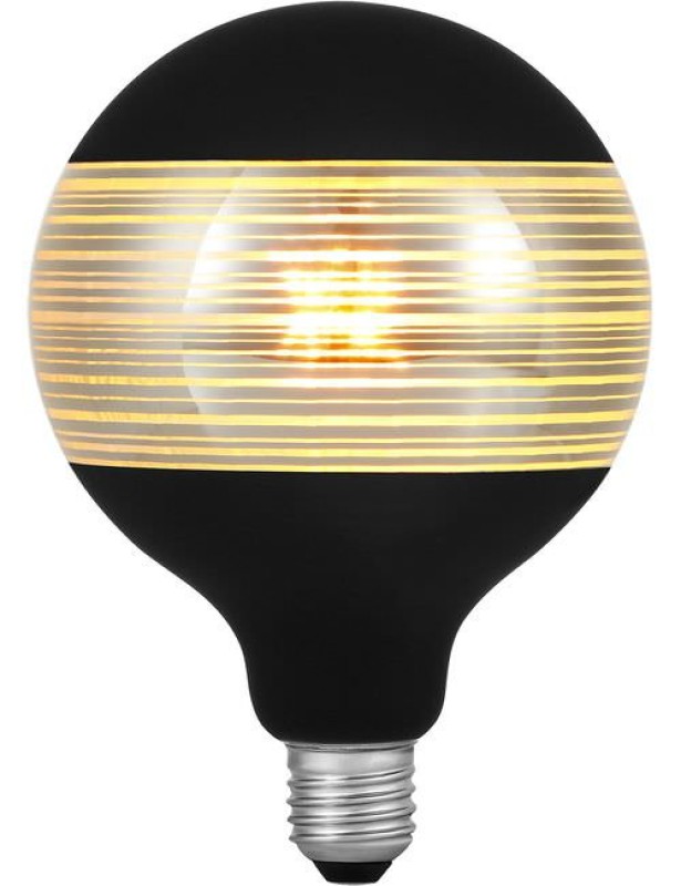 Preview: SPL LED Filament Globe G125x180 E27 4 W 120 lm 2500K Schwarz-Silber dimmbar Line