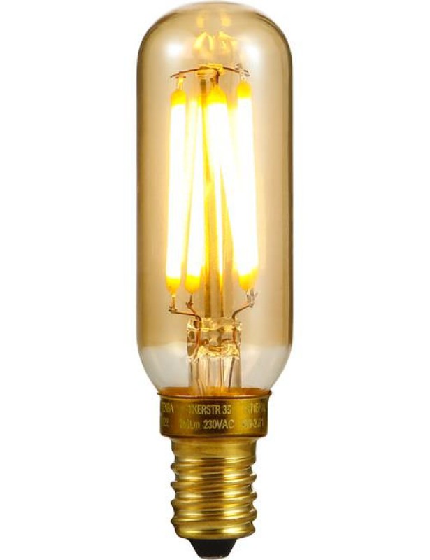 Preview: SPL LED Filament Röhre T25x85 E14 4 W 250 lm 2200K Gold dimmbar