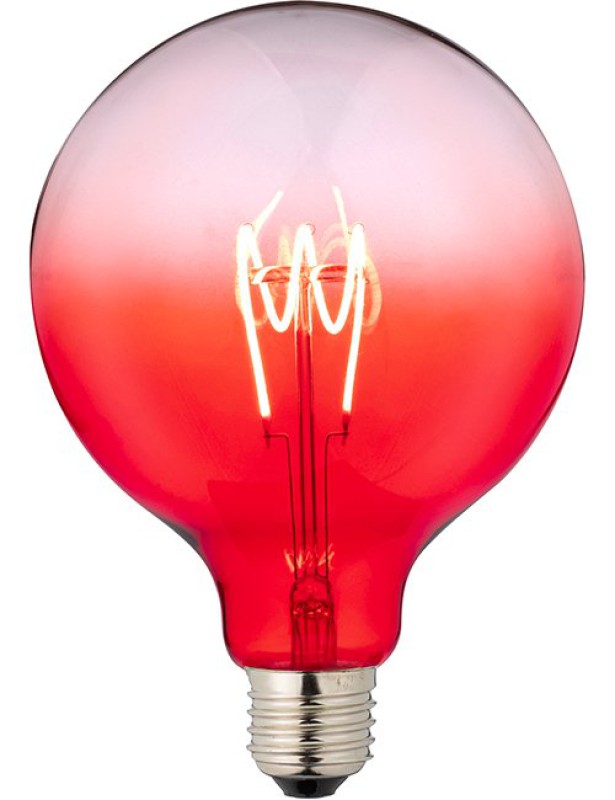 SPL LED Filament Globe G125x180 E27 4 W 140 lm 2200K Rot dimmbar