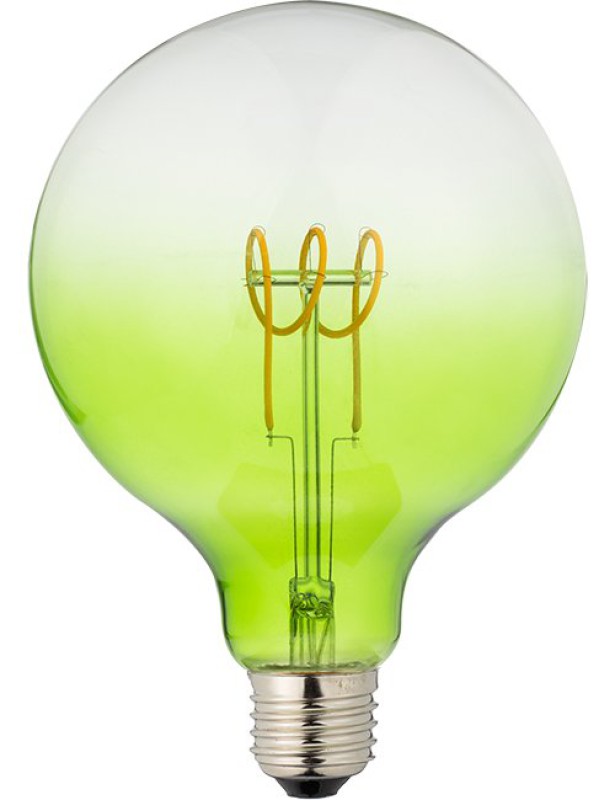 Preview: SPL LED Filament Globe G125x180 E27 4 W 140 lm 2200K Grün dimmbar