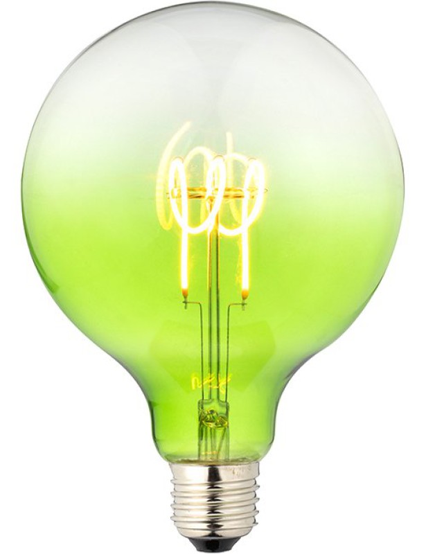 SPL LED Filament Globe G125x180 E27 4 W 140 lm 2200K Grün dimmbar