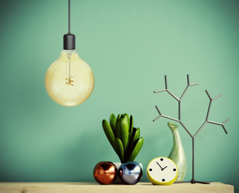 Preview: SPL LED Filament Globe G125x170 E27 4,2 W 470 lm 2200K Gold dimmbar