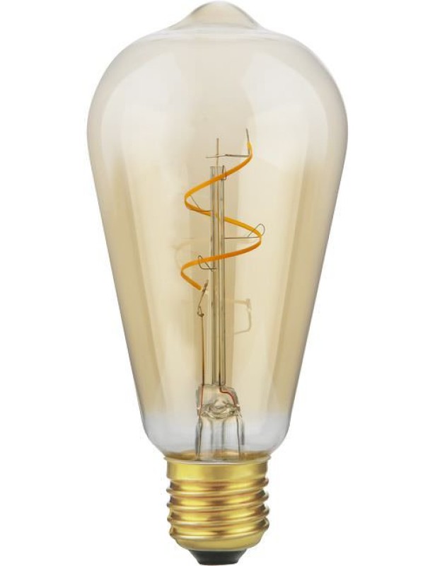 SPL LED Filament Rustika ST64x140 E27 4,2 W 470 lm 2200K Gold dimmbar