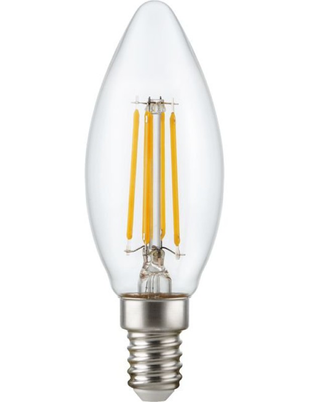 SPL LED Filament Kerze C35x100 E14 4,7 W 470 lm 2700K klar dimmbar