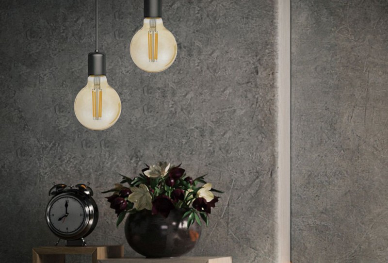 Preview: SPL LED Filament Globe G80x120 E27 6,5 W 550 lm 2200K Gold dimmbar
