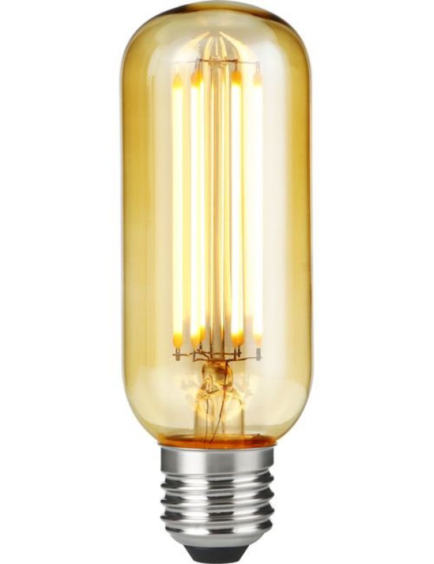 Preview: SPL LED Filament Röhre T45x130 E27 6,5 W 550 lm 2200K Gold dimmbar