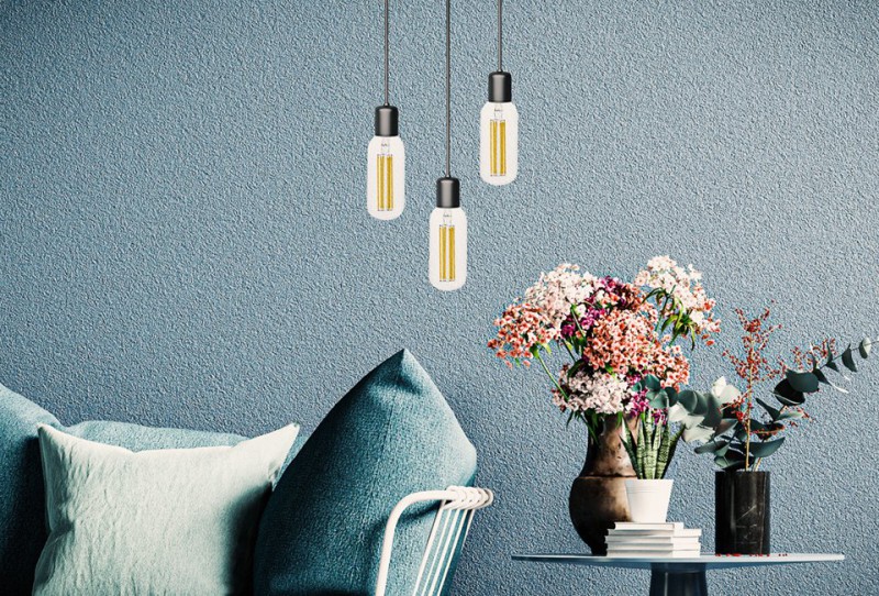 Preview: SPL LED Filament Röhre T45x130 E27 6,5 W 600 lm 2500K klar dimmbar