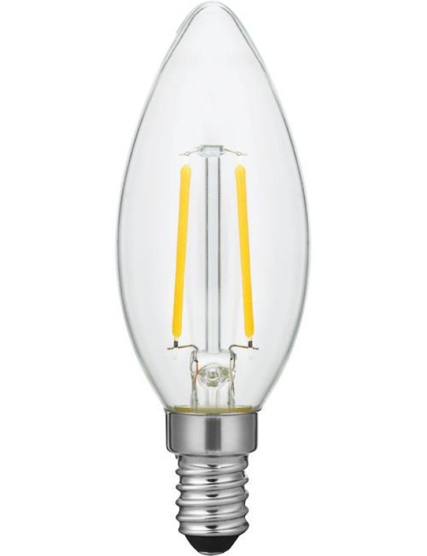 SPL LED Filament Kerze C35x100 E14 2 W 150 lm 2500K klar dimmbar