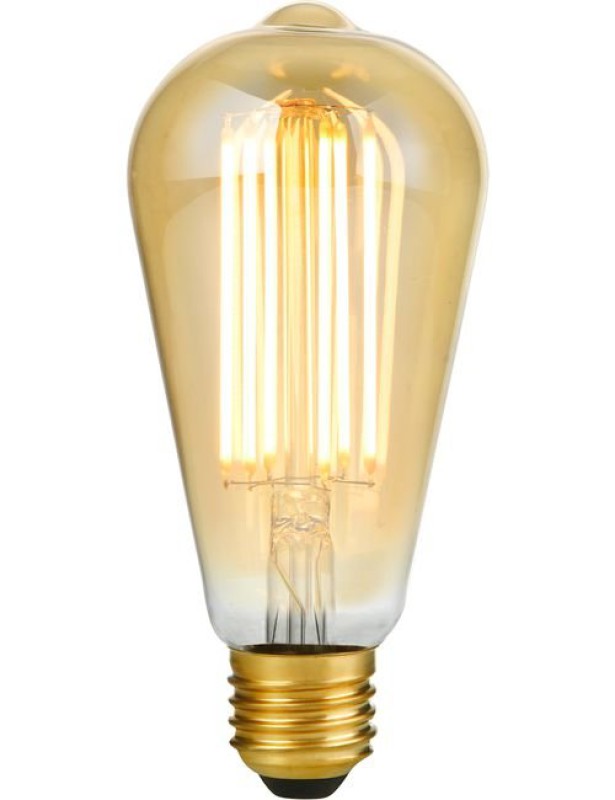 Preview: SPL LED Filament Rustika ST64x143 E27 6,5 W 550 lm 2200K Gold dimmbar