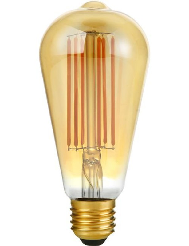 SPL LED Filament Rustika ST64x143 E27 6,5 W 550 lm 2200K Gold dimmbar