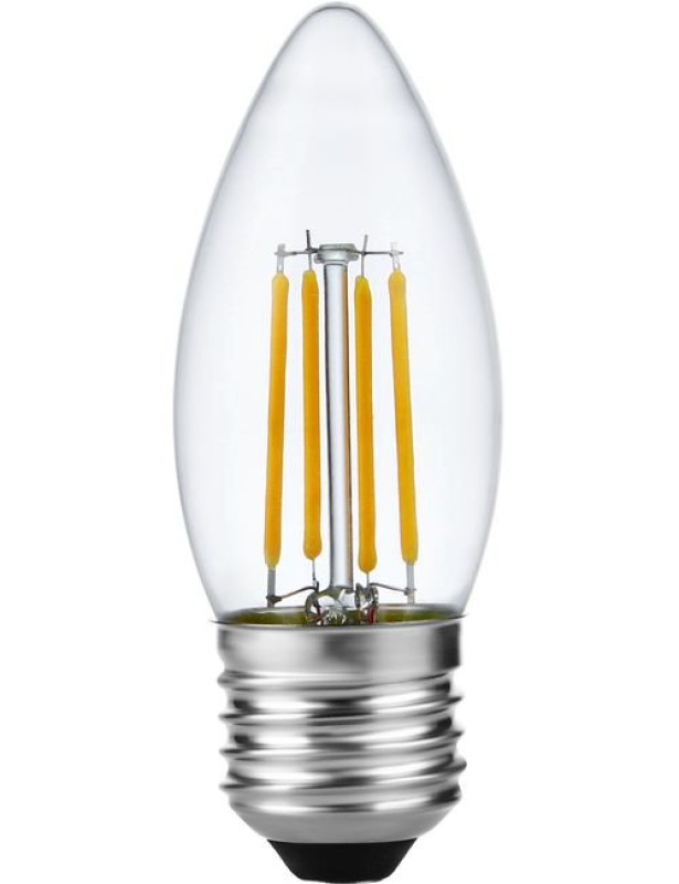 SPL LED Filament Kerze C35x100 E27 4 W 320 lm 2500K klar dimmbar