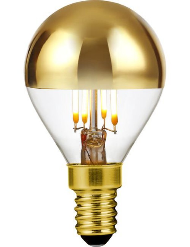 Preview: SPL LED Filament Globe G45x75 E14 4 W 250 lm 2500K Gold dimmbar