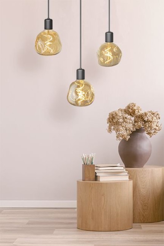 Preview: SPL LED Filament Globe G125x176 E27 4 W 190 lm 2000K Gold dimmbar