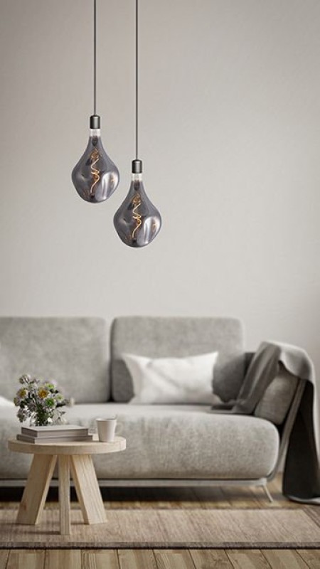 Preview: SPL LED Filament Birne A165x280 E27 4 W 100 lm 2200K Rauchglas dimmbar