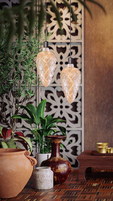 Preview: SPL LED Filament Pinienzapfen 120x250 E27 4 W 200 lm 2000K Gold dimmbar